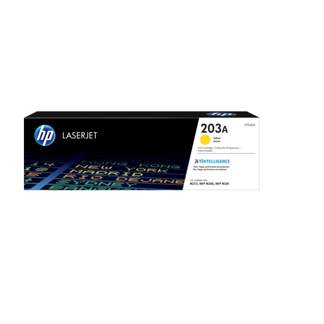 HP SİL - HP CF542A Sarı Toner Kartuş 203A