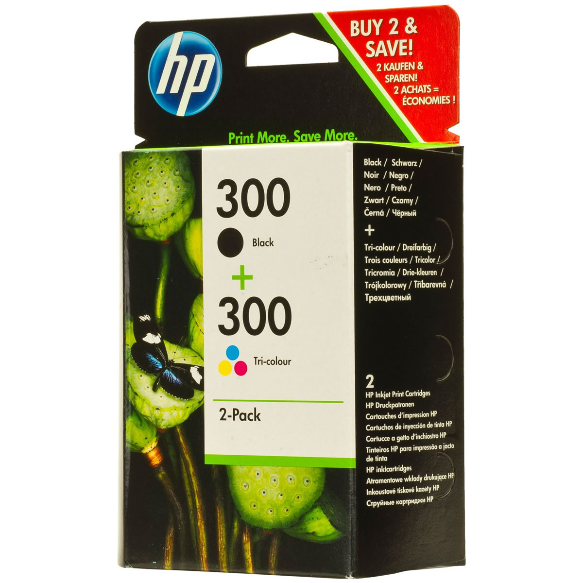 HP  CN637EE (300) SIYAH/UC RENKLI 2 Lİ PAKET MUREKKEP KARTUSLARI 200/165 SAYFA
