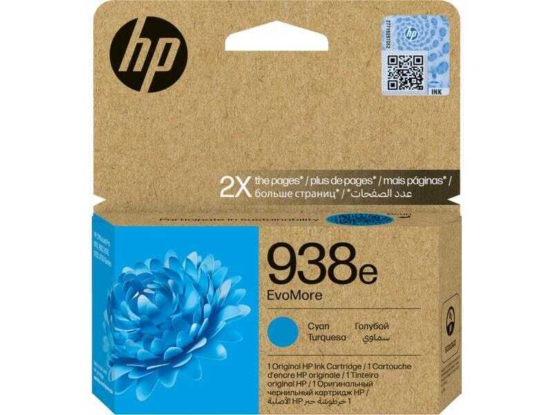 HP 4S6X9PE (938E) MAVİ-CYAN MÜREKKEP KARTUŞ Resim-1