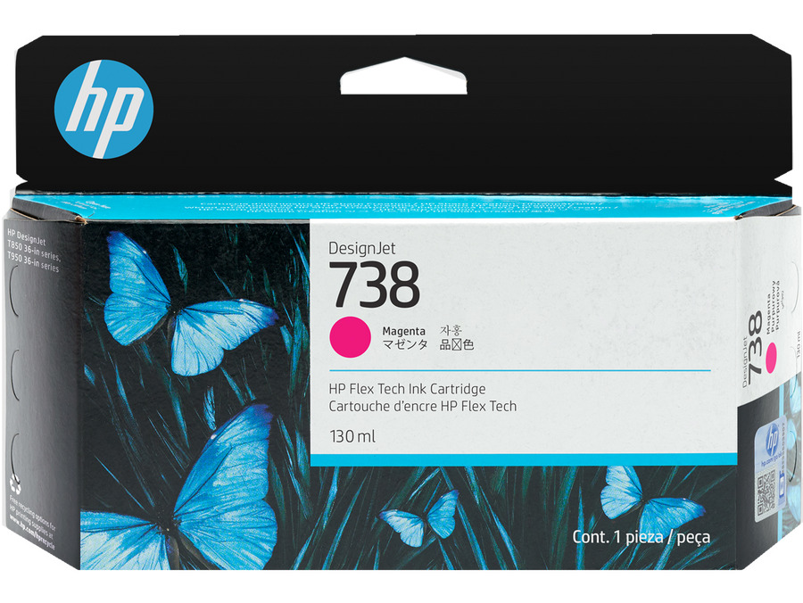 HP 498N6A (738) MACENTA DESIGNJET INK 130 ML