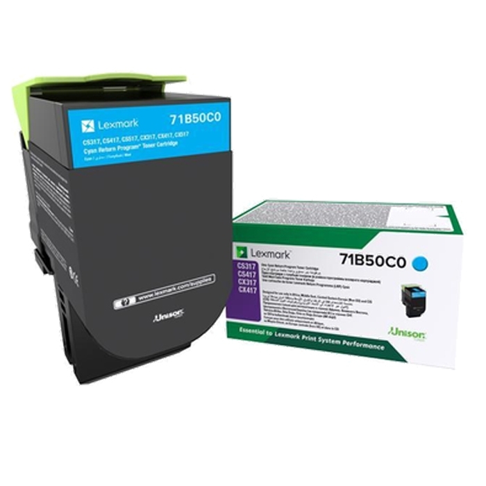 LEXMARK  71b50c0 cs317/471/517/617/cx317/417/517/617 2300 sayfa mavi toner