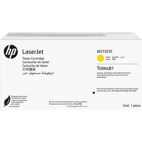 HP  W2132YC (213Y) YELLOW CONTRACT LASERJET TONER CARTRIDGE