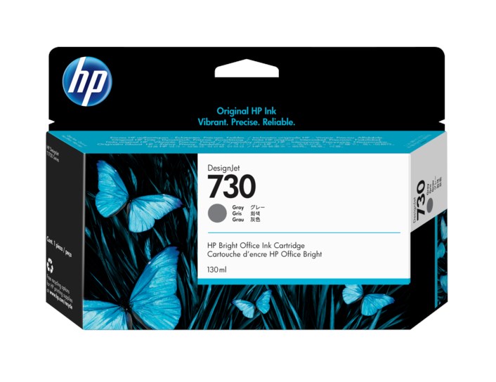 HP  P2V66A Gri Geniş Format Kartuş (730)