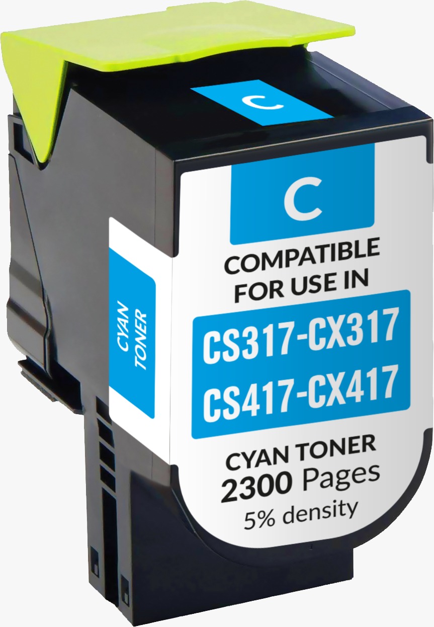 OEM Lexmark Muadil CS-CX 317/417 2300 Sayfa Mavi Toner