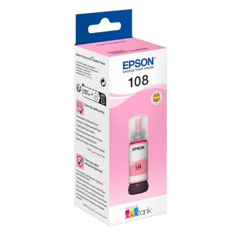EPSON  C13T09C64A (108) AÇIK KIRMIZI MÜREKKEP 70ML L10850 Resim-1