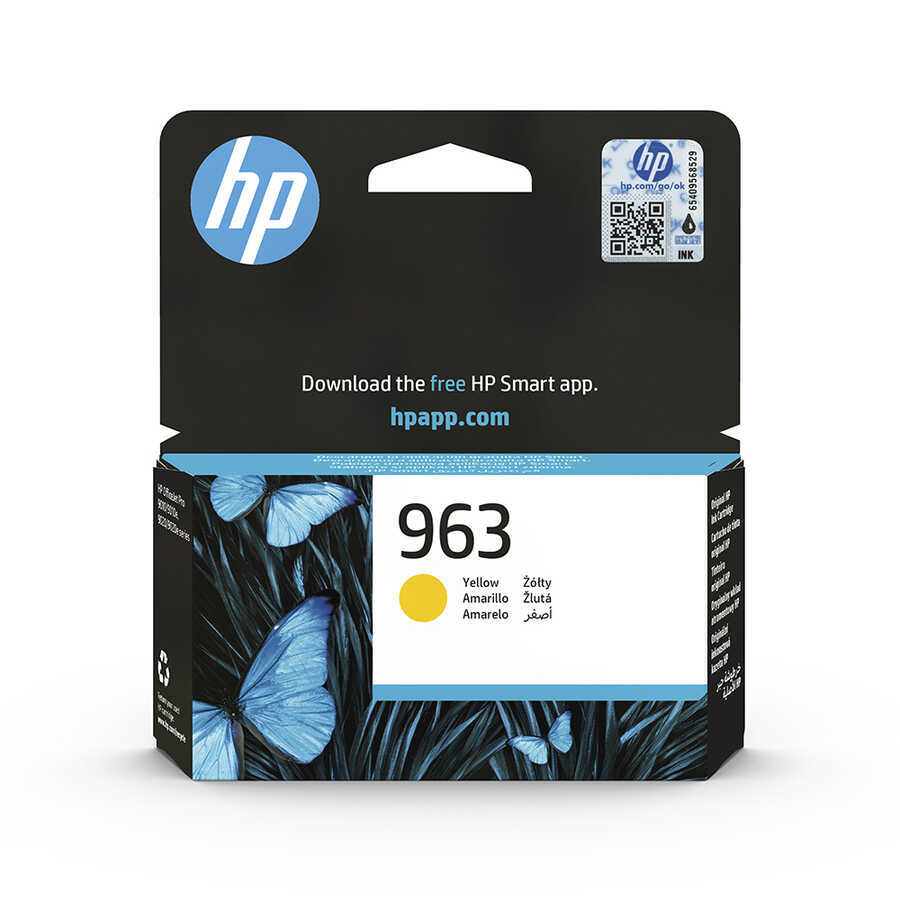 HP  3JA25AE (963) SARI MUREKKEP ORJINAL KARTUS Resim-1