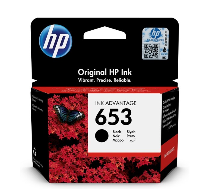 HP  3YM75AE Siyah Mürekkep Kartuş (653)