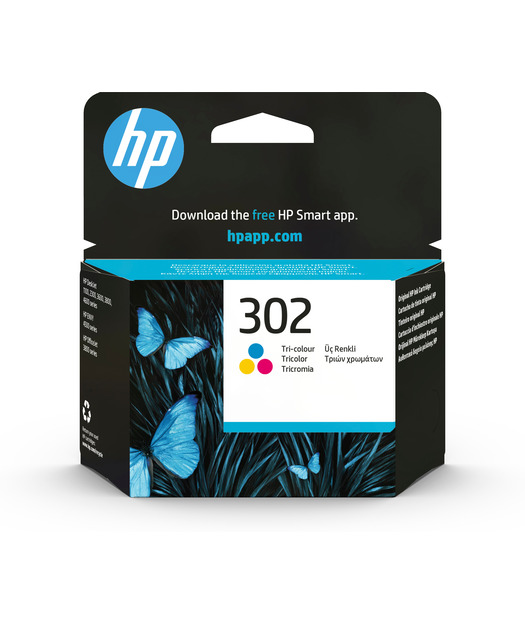 HP  F6U65AE CMY Renkli Mürekkep Kartuş (302) Resim-1