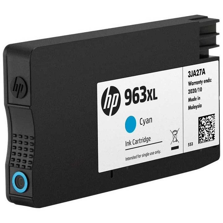 HP  3JA27AE (963XL) YUKSEK KAPASITE CYAN MUREKKEP KARTUS
