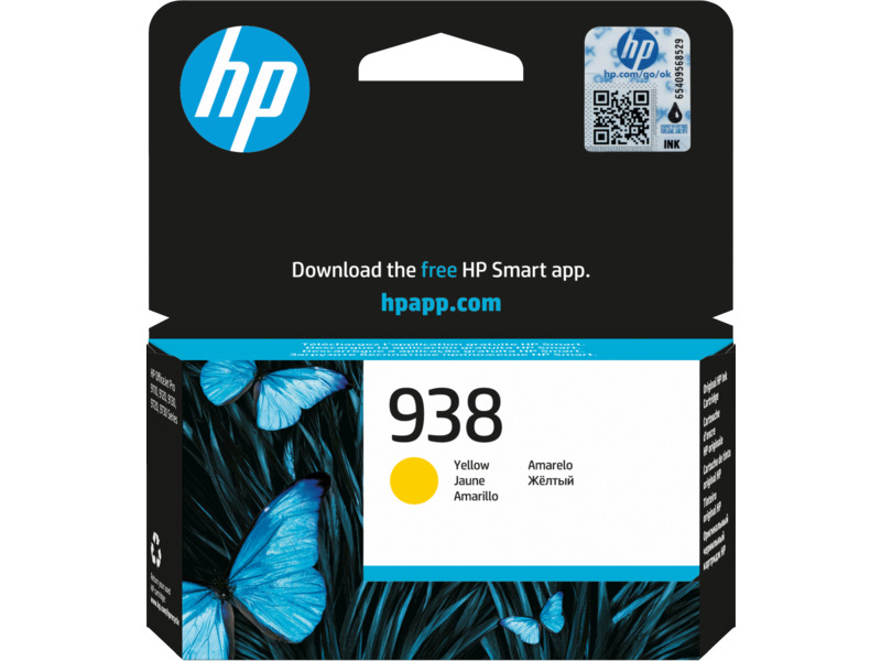 HP 4S6X7PE (938) Sarı Orjinal Kartuş  Resim-1