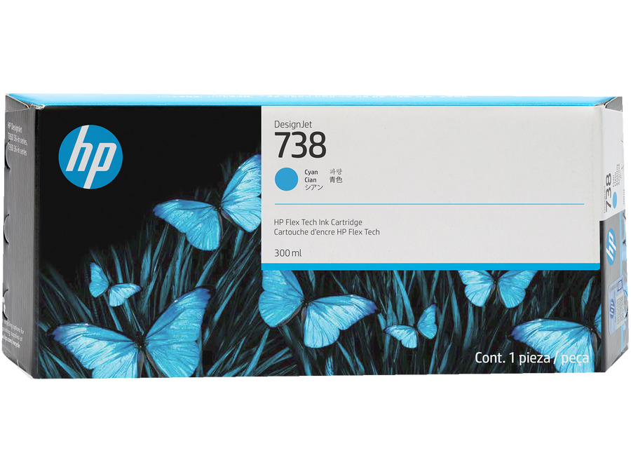 HP 676M6A Cyan DesignJet Ink Kartuş (738) Resim-1