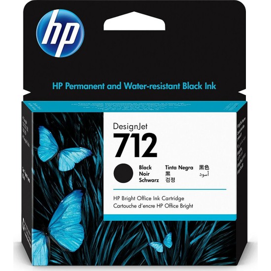 HP  3ED71A (712) ORJİNAL SIYAH MUREKKEP KARTUS