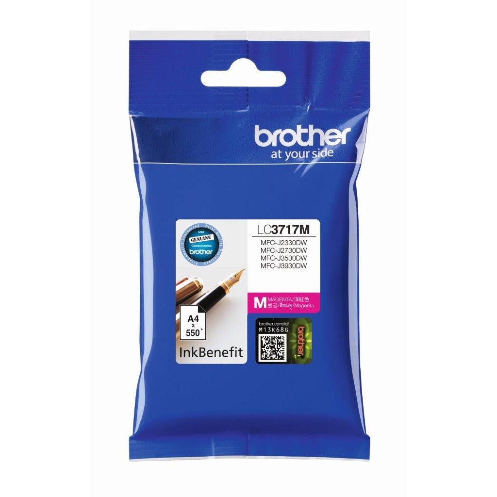 BROTHER  LC3717M Kırmızı Kartuş 550 Sayfa Resim-1