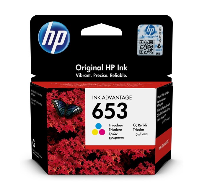 HP  3YM74AE Renkli Mürekkep Kartuş (653)