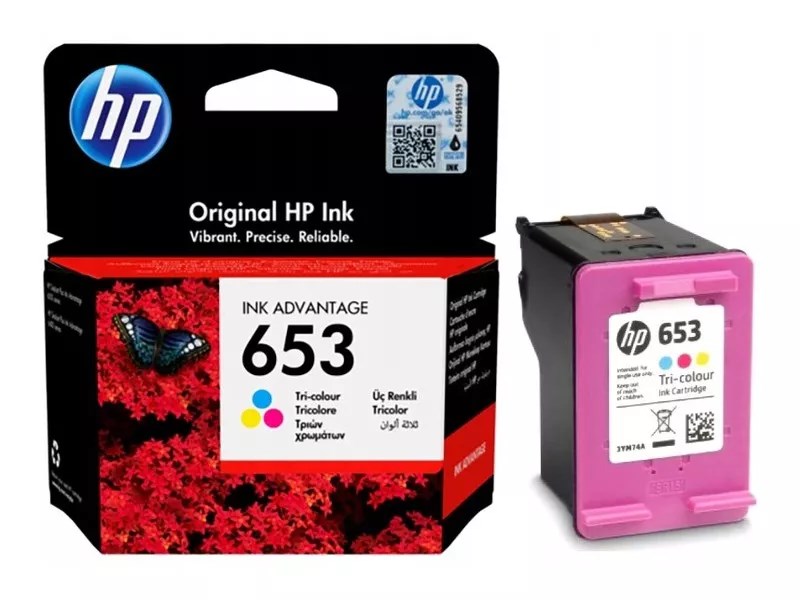 HP  3YM74AE Renkli Mürekkep Kartuş (653)