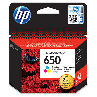 HP CZ102AE (650) UC RENKLI MUREKKEP KARTUSU 200 SAYFA Resim-2