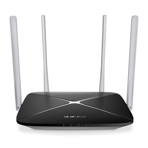 MERCUSYS MERCUSYS AC12, AC1200, 4Port, 300-867Mbps, DualBand, Masaüstü, Megabit, Router