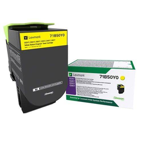LEXMARK  71b5hy0 cs471/517/cx417/517 3500 sayfa sarı toner