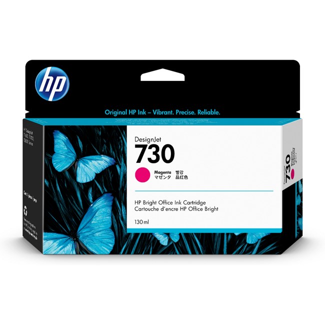 HP  P2V63A Macenta Geniş Format Kartuş (730)