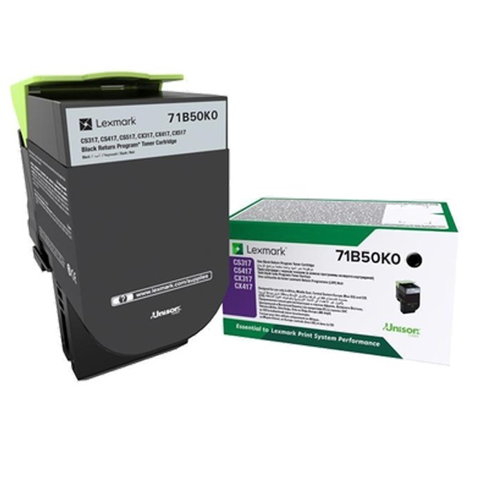 LEXMARK  71b50k0 cs317/471/517/617/cx317/417/517/617 3000 sayfa siyah toner