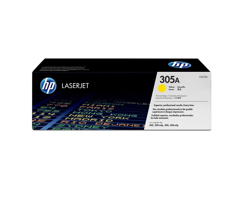 HP 305A-CE412A Sarı Orjinal Toner