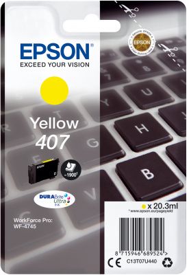 EPSON C13T07U440 SARI KARTUS 1.900 SAYFA WF-4715