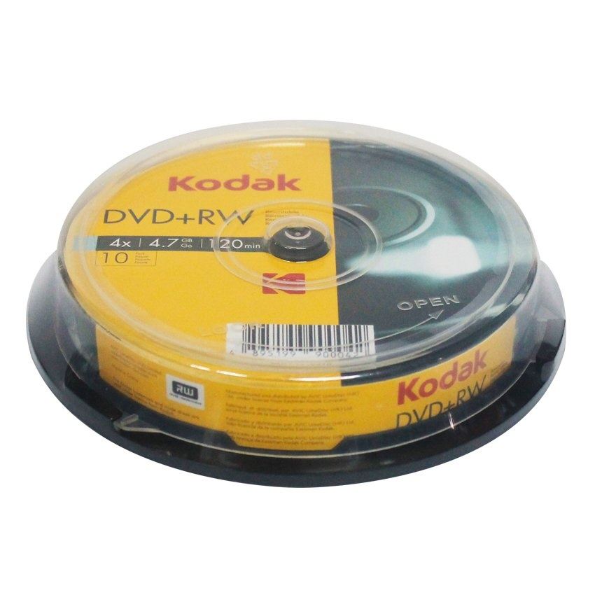KODAK DVD+RW 4x4.7GB 10-Pack Caxebox 1710310