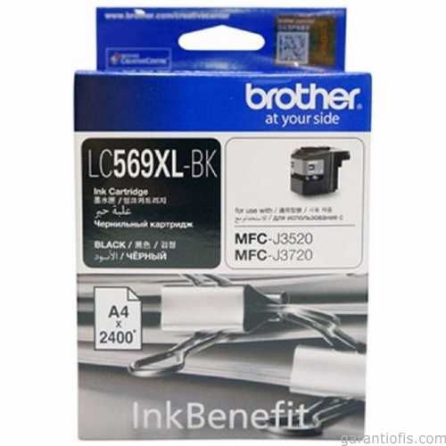 BROTHER LC569XLBKMFC-J3720 SİYAH KARTUS 2400 SAYFA