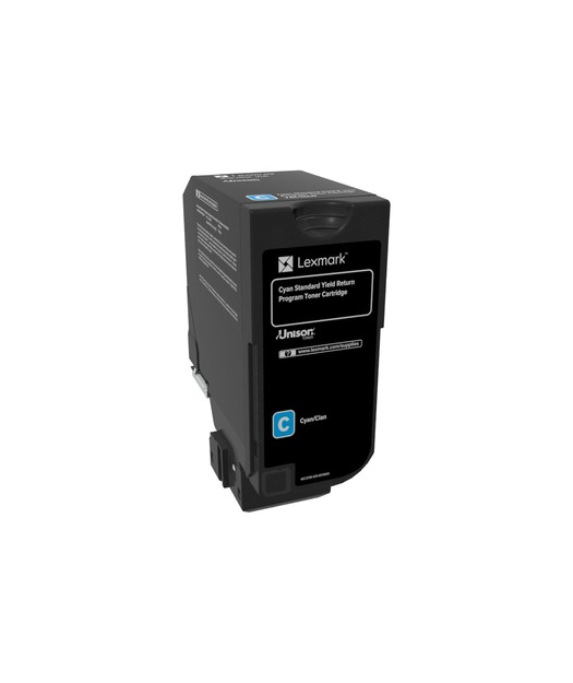 LEXMARK CS720, CS725, CX725 Cyan Standard Yield Return Programme Toner Cartridge 74C5SC0