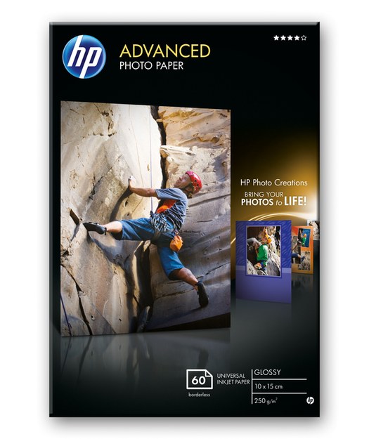 HP Q8008A Gelişmiş Parlak Fotoğraf Kağıdı (10x15cm/Glossy/60 Adet)