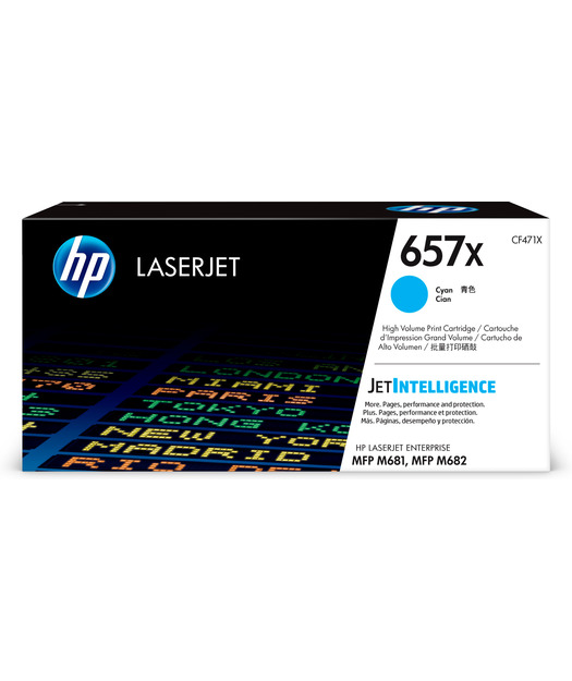 HP CF471X Yüksek Kapasite Cyan Toner Kartuş (657X) CF471X
