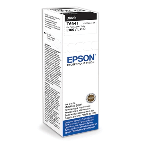 EPSON C13T66414A SİYAH KARTUŞ EPM 70MlL100-L200