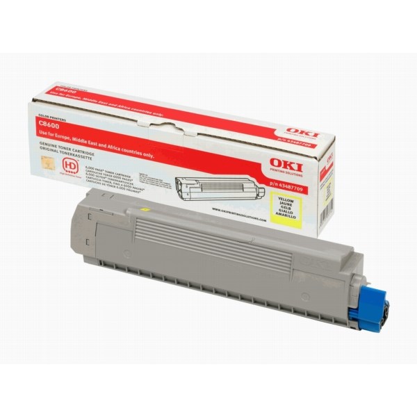 OKI C8600/C8800-Y Toner (43487721)