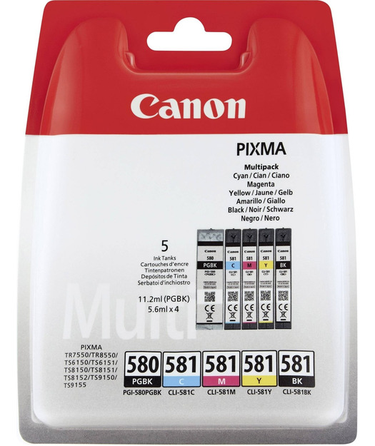 CANON PGI-580/CLI-581 PGBK/C/M/Y/BK MULTI PACK 2078C005 2078C005