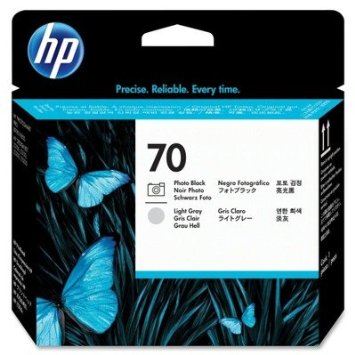 HP C9407A Inkjet foto siyah ve a.gri kartuş no 70 130ml baskı kafası