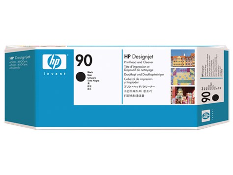 HP C5054A Siyah DesignJet 4000 Baskı Kafası+TEMIZLEYICISI
