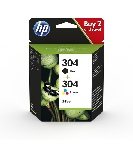 HP 3JB05AE CMY BK 2'li Combo Paket Mürekkep Kartuş (304) 3JB05AE