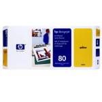 HP C4823A Sarı baskı kafası ve baskı kafası temizleyicisi