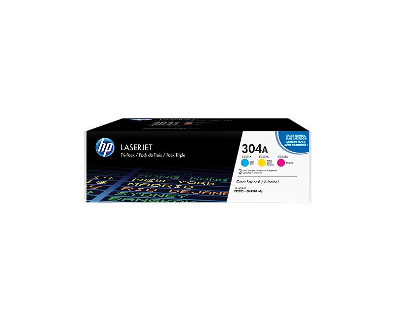 HP CF372AM TON  304A MAVİ-KIRMIZI-SARI 3'LU