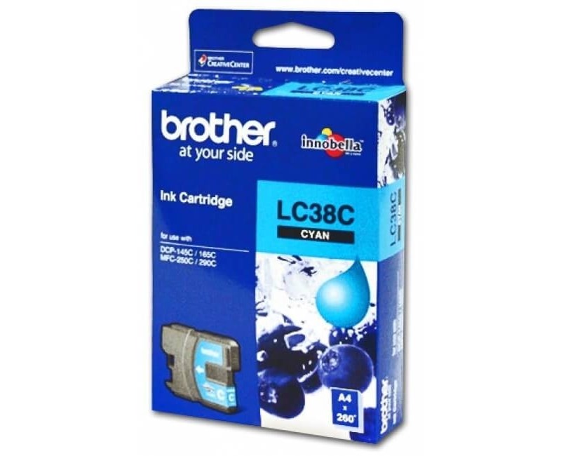 BROTHER LC-38C MFC-145C-165C-260 SAYFA MAVI KARTUŞ