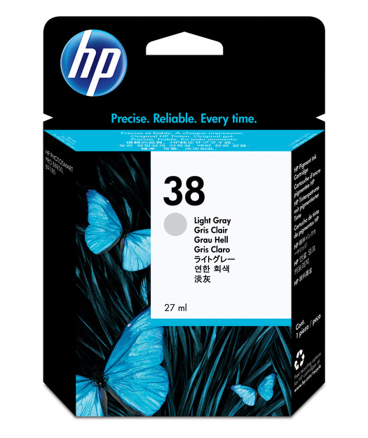 HP C9414A L. Gray Mürekkep Kartuş (38) C9414A