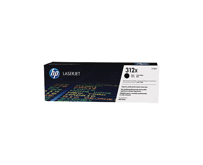 HP 312X-CF380X Siyah Orjinal Toner Yüksek Kapasiteli