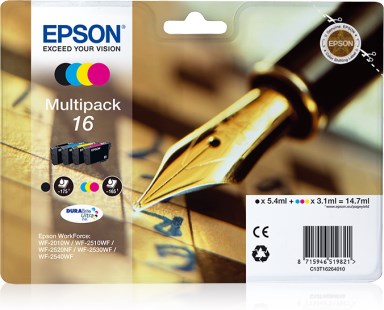 EPSON C13T16264020 Multipack 4'lü B/C/M/Y Kartuş