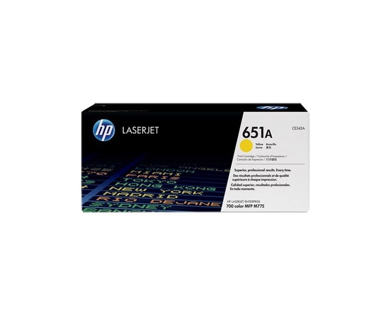 HP 651A-CE342A Sarı Orjinal Toner