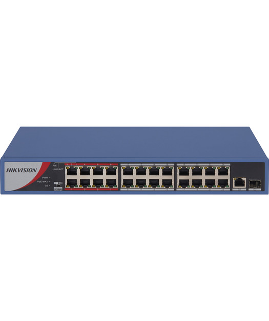 HIKVISION DS-3E0318P-E/M (B) 24 Port Yönetilemez PoE Switch 301801300