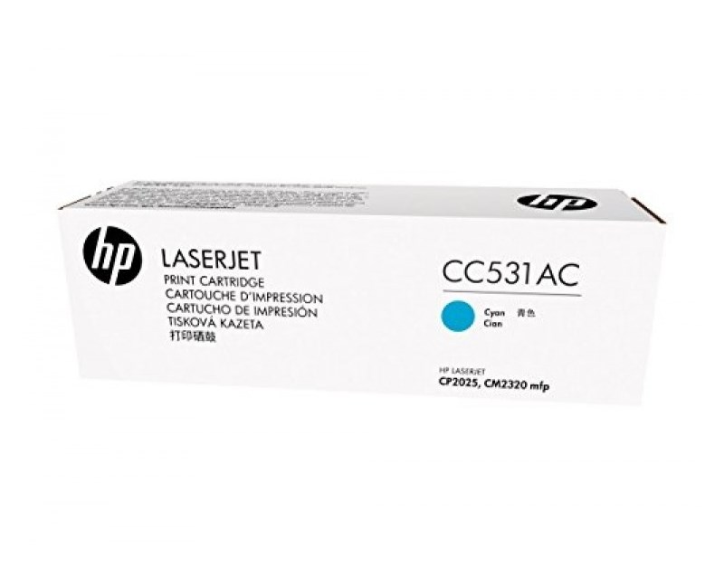 HP 304A-CC531AC Mavi Orjinal Toner Resim-1