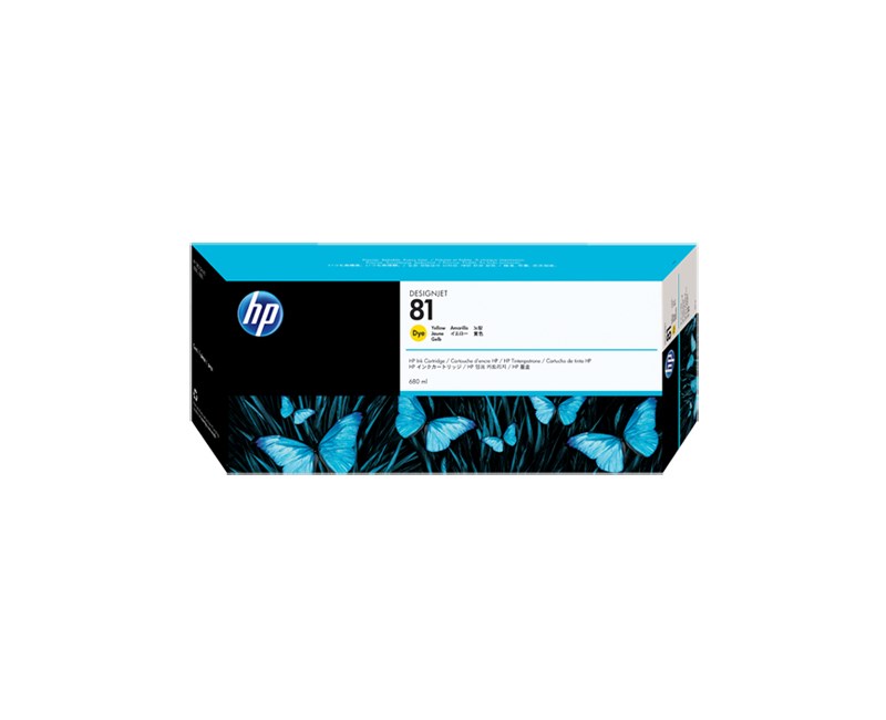 HP C4933A Sarı Mürekkep Kartuş (81)
