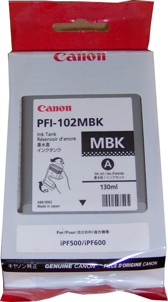 CANON PFI-102MBK MAT SİYAH IPF500, IPF600, IPF700