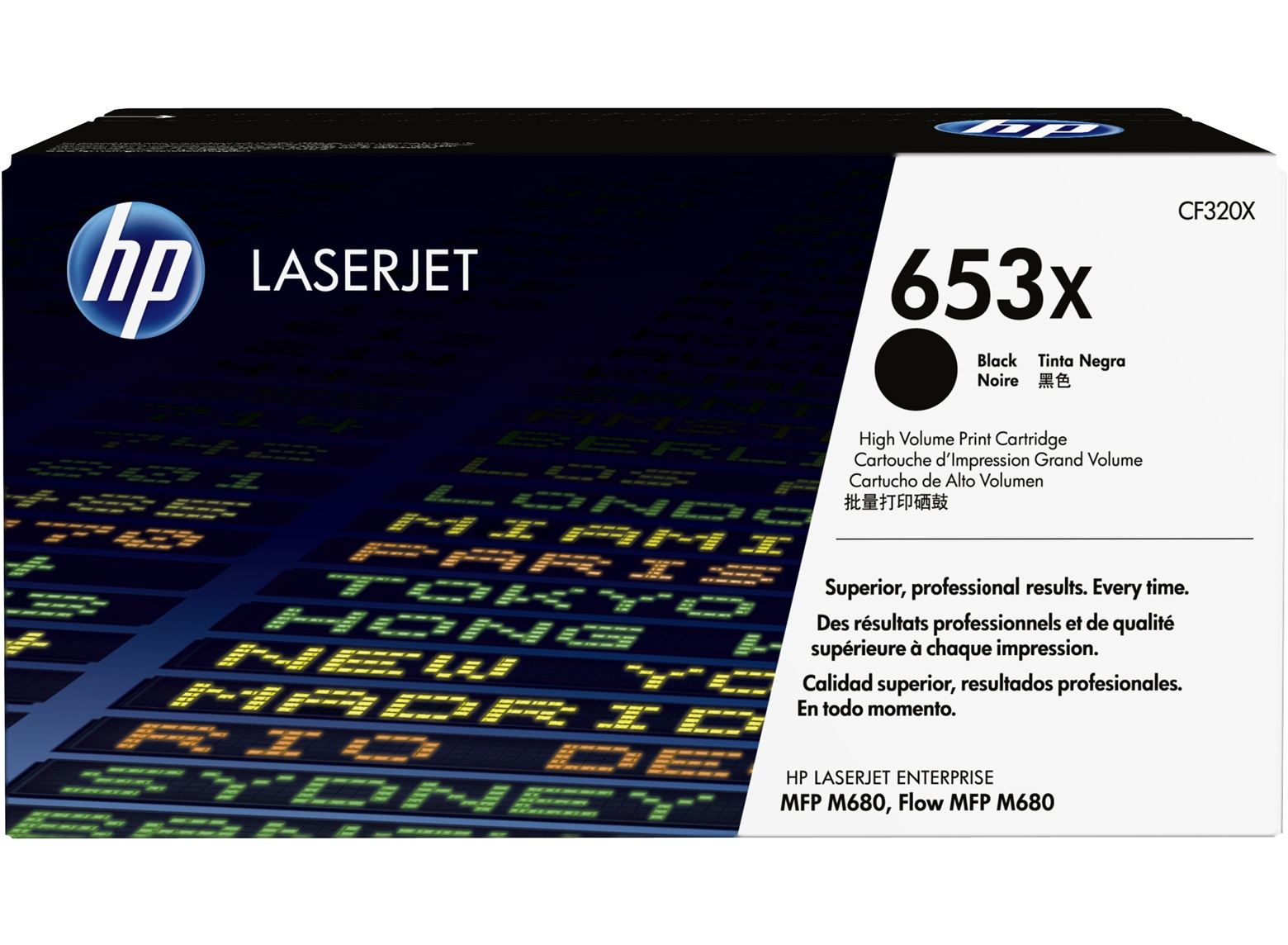 HP CF320X  653X High Yield Black Original LaserJet Toner Cartridge (~21,000