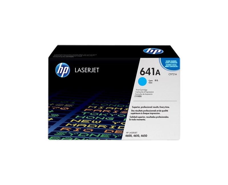 HP C9721A Mavi Renkli Toner 641A